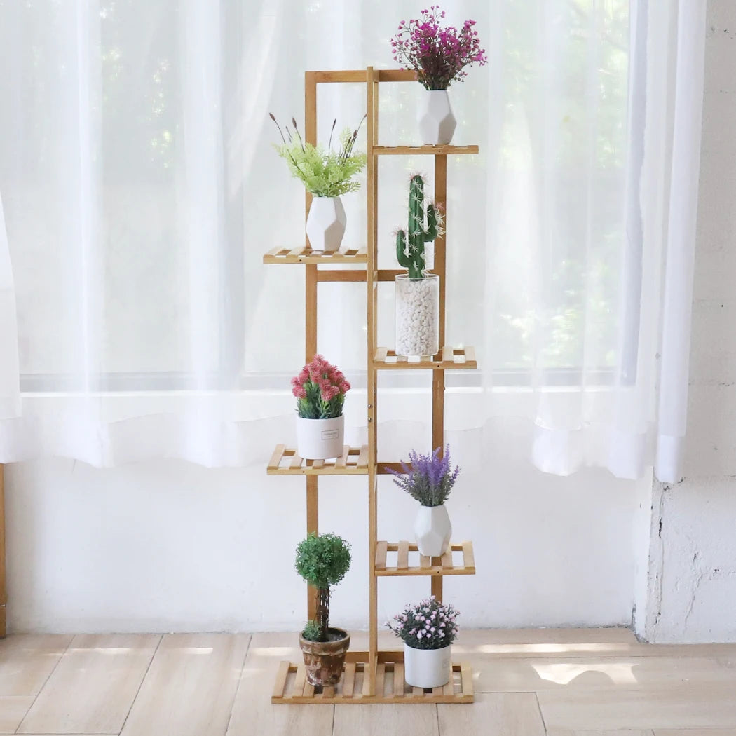 Bamboo 5 / 6 Tier Plant Stand Rack