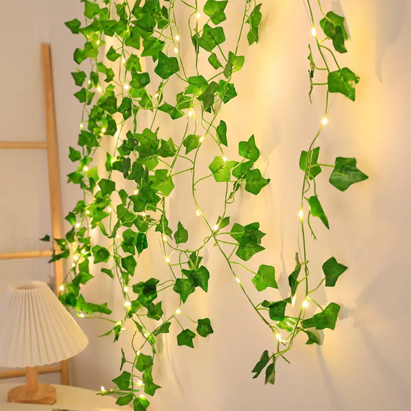 Artificial Leaf Flower Led String Lights