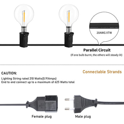 Festoon LED Globe String Fairy Light