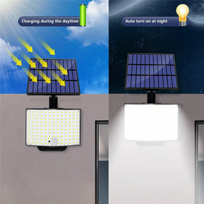 Outdoor solar light with motion sensor