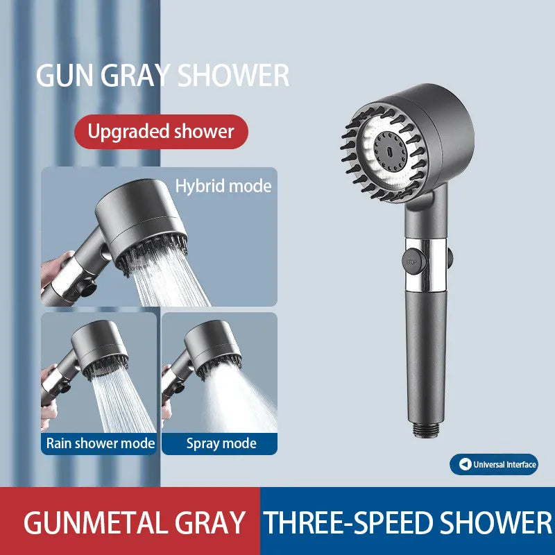 Adjustable Spray with Massage Brush Filter Shower