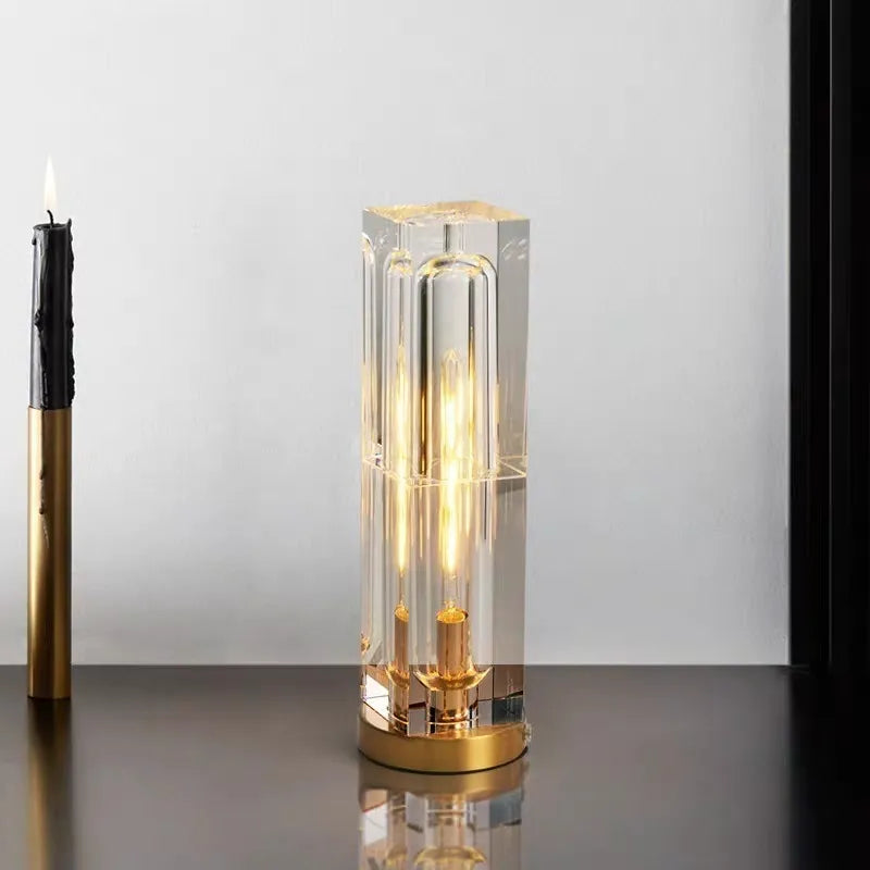 Nordic Led Light Luxury Crystal Desk Lamp