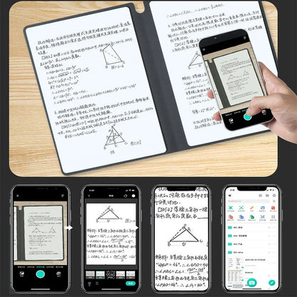 A5 Reusable Whiteboard Leather Notebook