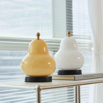 LED Cream Pear Table Lamp