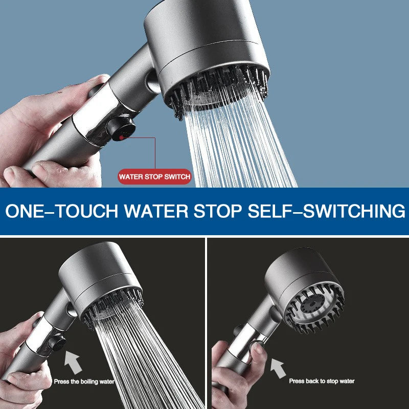 Adjustable Spray with Massage Brush Filter Shower