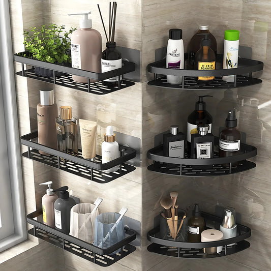 Bathroom Stainless Steel Shelf Storage Organizer