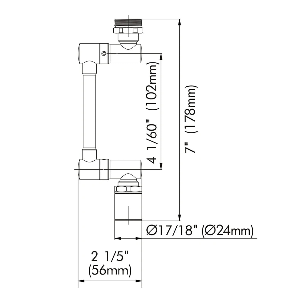 Swivel Female Thread Filter Extension