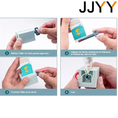 JJYY Home Plastic Toothpaste Tube Squeezer