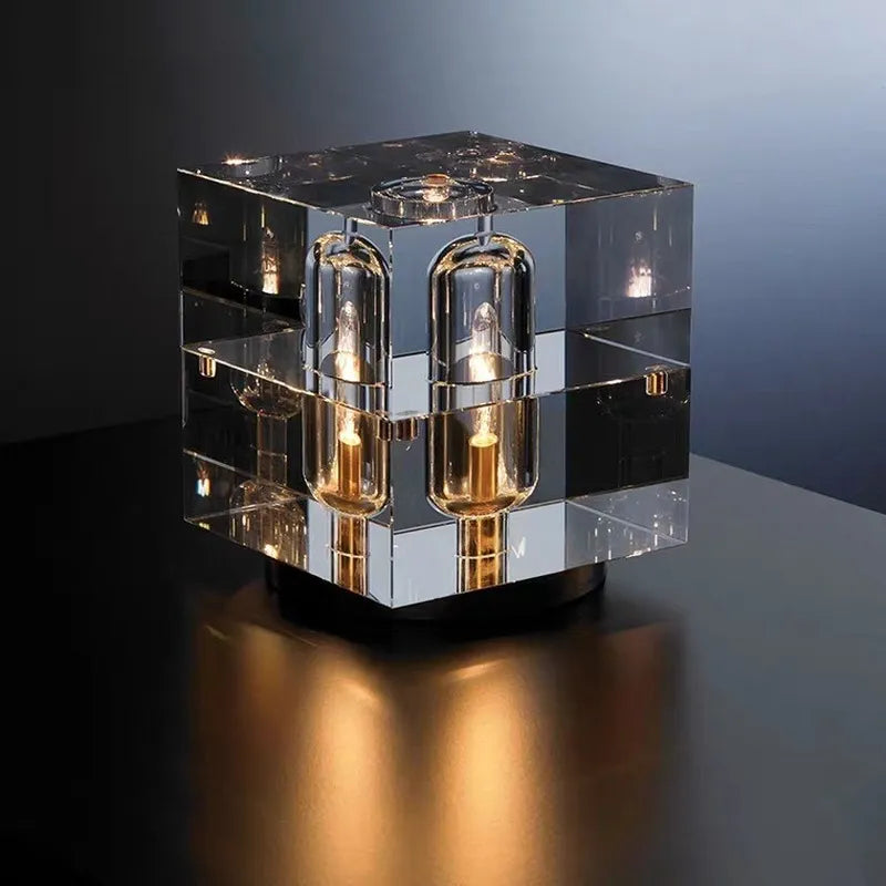 Nordic Led Light Luxury Crystal Desk Lamp