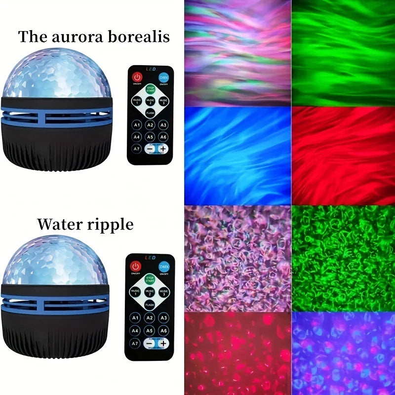 Starry Projector Light With 7 Color Patterns & Remote Control