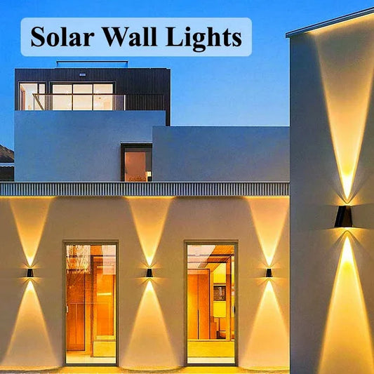 External Outdoor Wall Washer Solar Lights