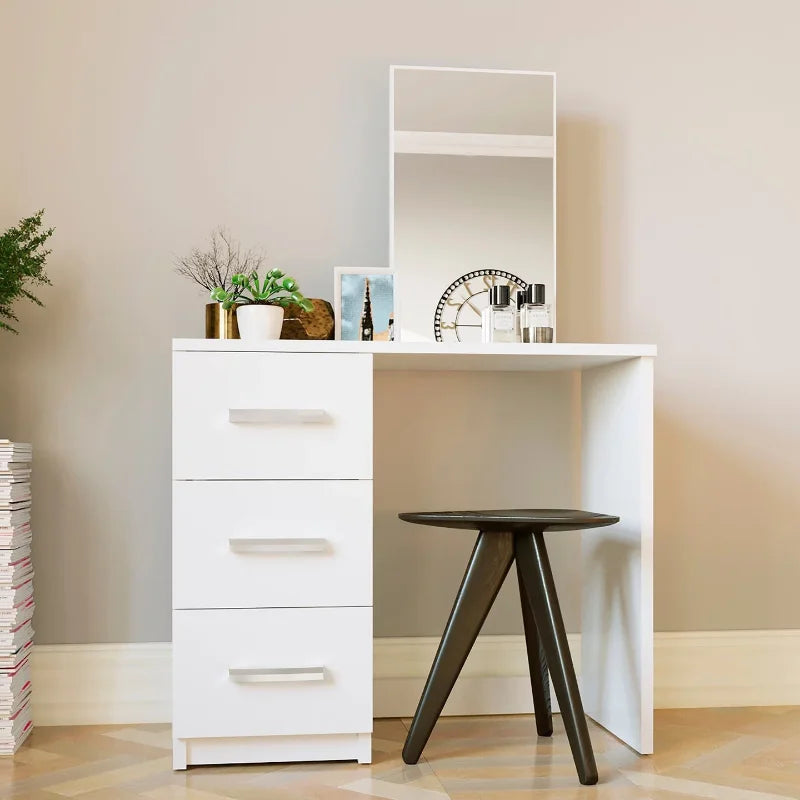 Ava Modern Vanity Table with Mirror