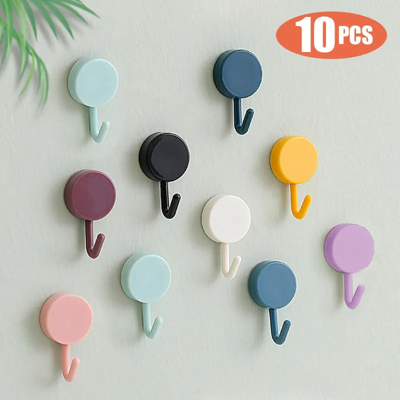 Adhesive Decorative Colored Wall Hooks