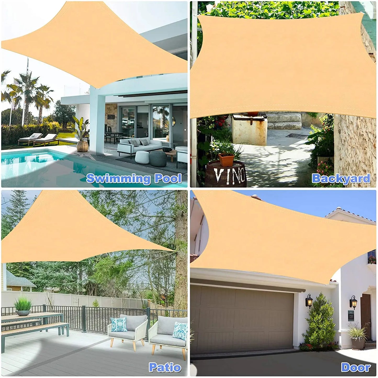 Waterproof Large Sun Shelter Shade Net