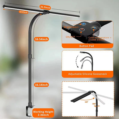 LAOPAO Double Head LED Desk Lamp