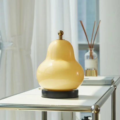 LED Cream Pear Table Lamp