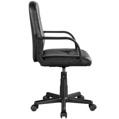 Adjustable Faux Leather Swivel Office Chair