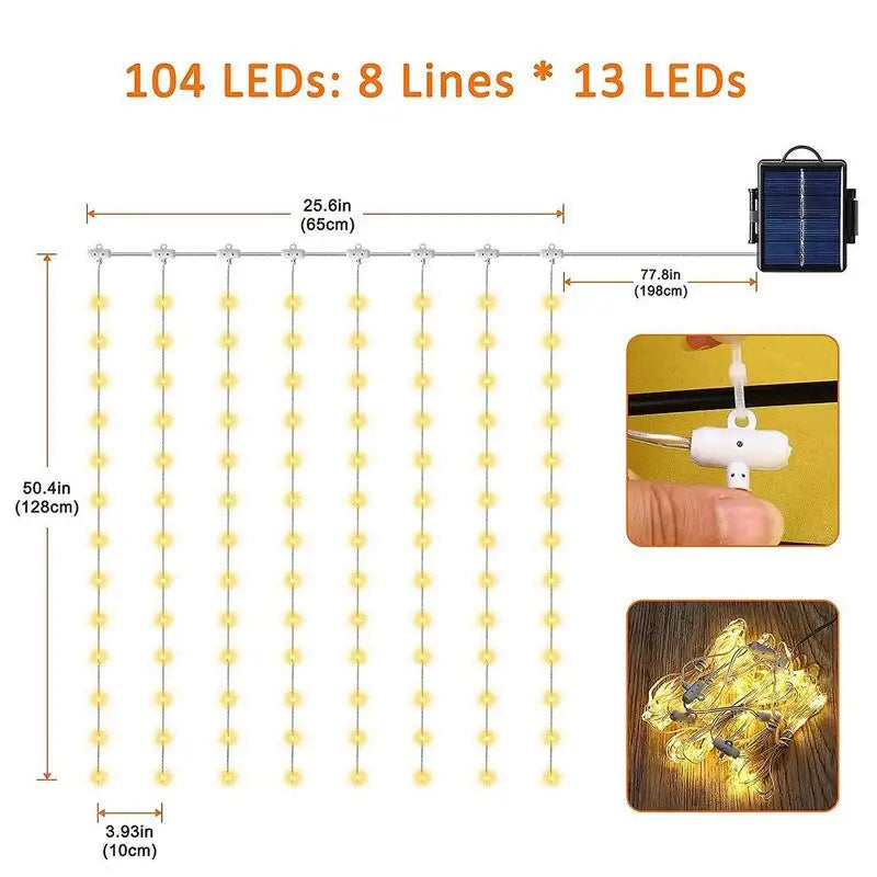 Solar LED Lighted Patio Umbrella Cantilever