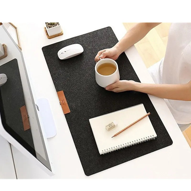 Non-slip Wool Felt Laptop Desk Organizer Mat