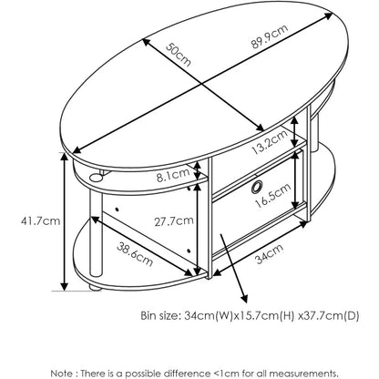 Simple Design Oval Coffee Table