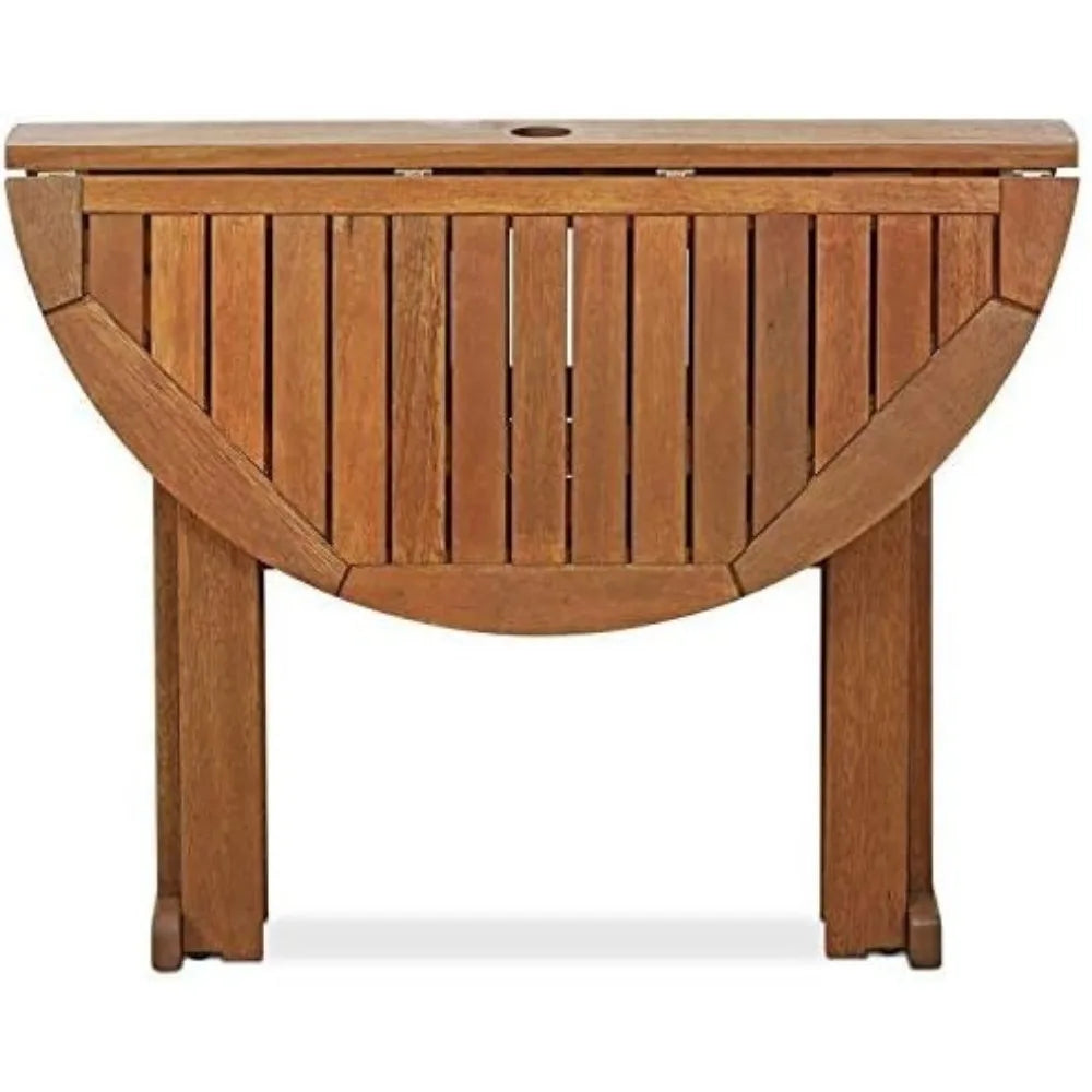 Hardwood Patio Furniture Gateleg Round Table