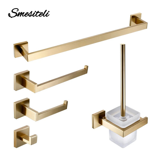 Matte Gold Towel Rack