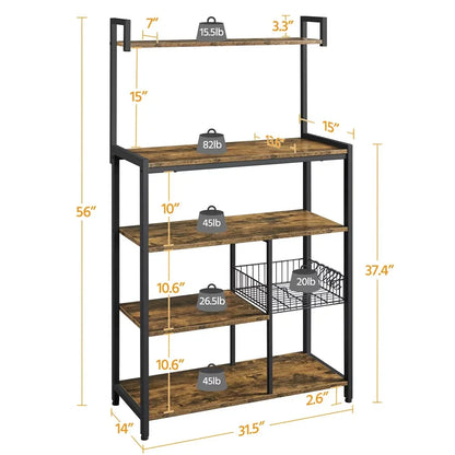 Industrial Baker’s Utility Storage Shelf Rack