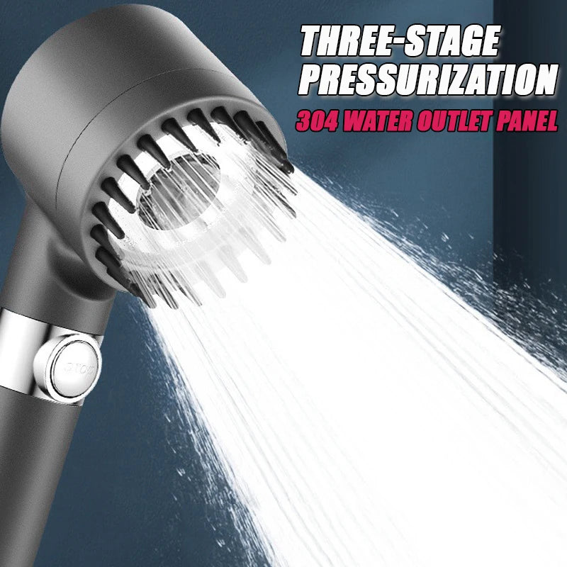 Adjustable Spray with Massage Brush Filter Shower