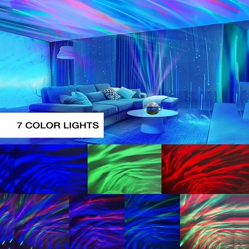 Starry Projector Light With 7 Color Patterns & Remote Control