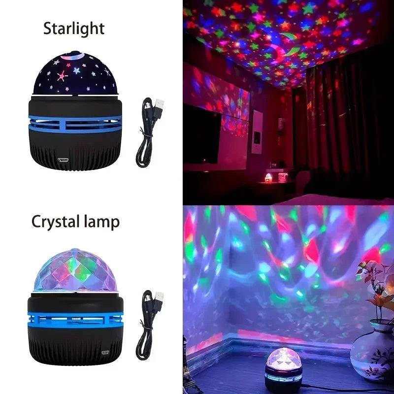 Starry Projector Light With 7 Color Patterns & Remote Control