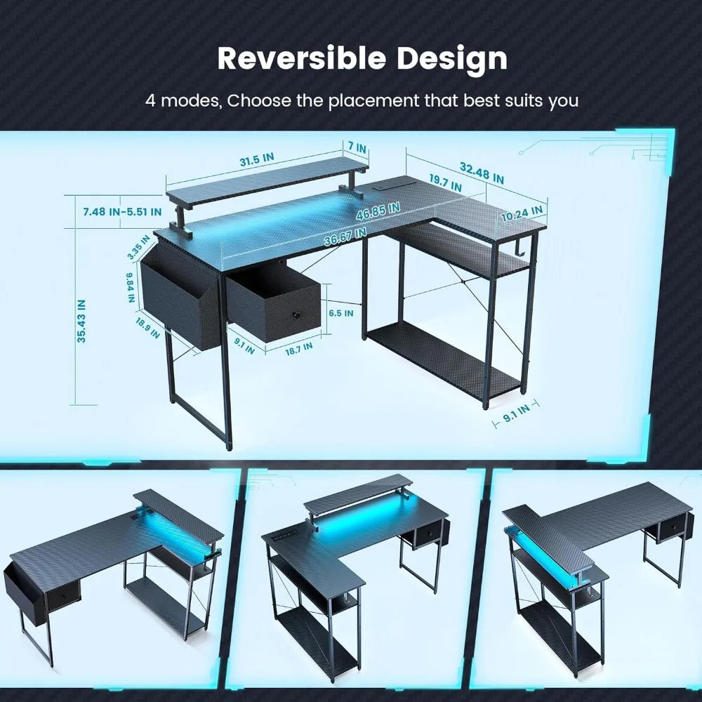 L Shaped Gaming Desk