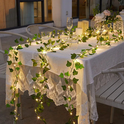 Artificial Leaf Flower Led String Lights